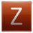 Letter Z orange